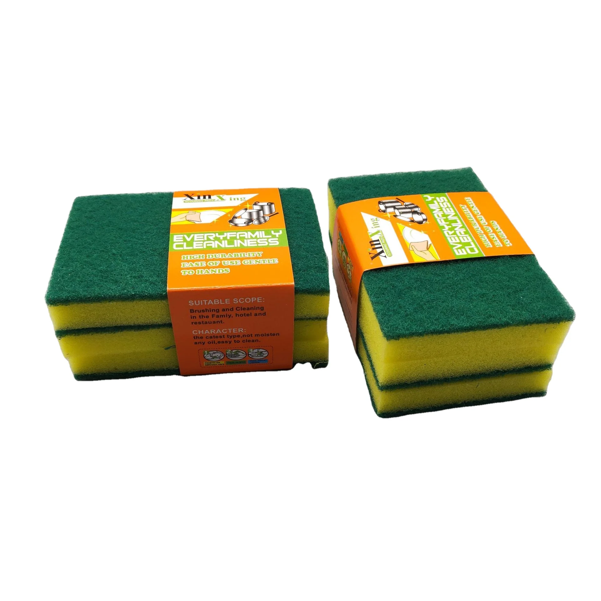 Двусторонняя мощная губка для мытья посуды