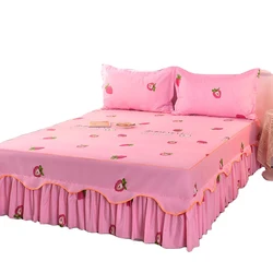 Hot Selling Pure Cotton Luxury Bedding Skirt Sheet with Bed Skirt