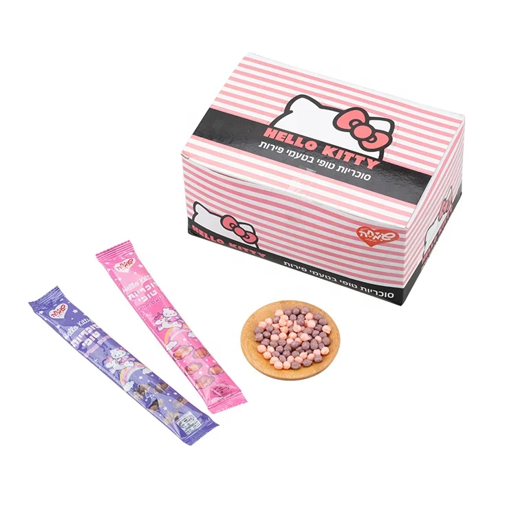 Candy Maker Packing Box Fruit Flavor Small Particles Soft Candy for Kids Gummy  Sweet Fruity Bag Multi-colored kitty candy