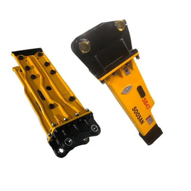 2022 Hot selling Chinese factory SOOSAN breaking hammer excavator SB81 vertical hydraulic hammer with chisel SB43 mute