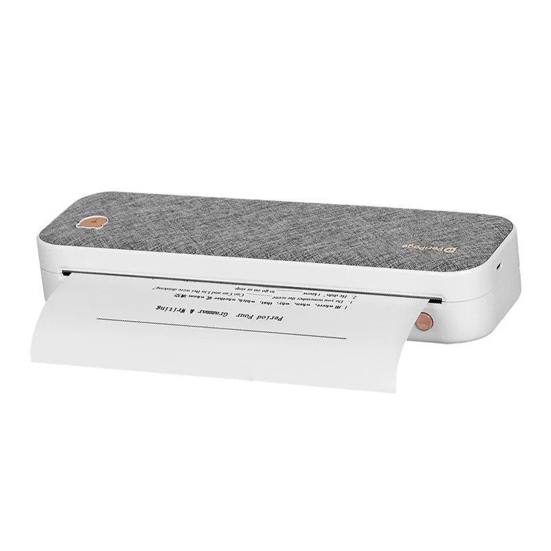 Easy to Carry A4 BT Size Mini Thermal Printer With Android App Can Print Documents Photos for Home and office Mini Printer