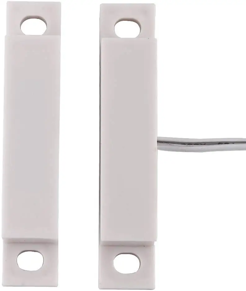 Surface Mount ABS Housing Magnetic Door/Window Sensor Switch Wire Opening Detector Magnetic Contact for Home Security