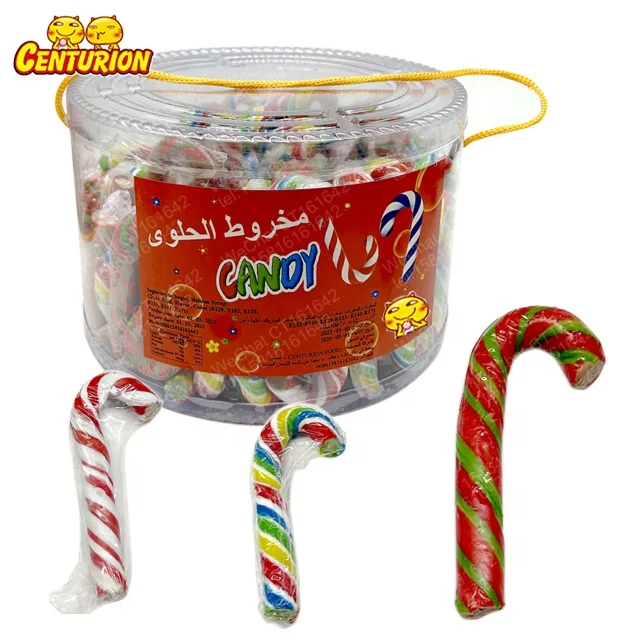 wholesale christmas classic candy cane tubes lollipop candy