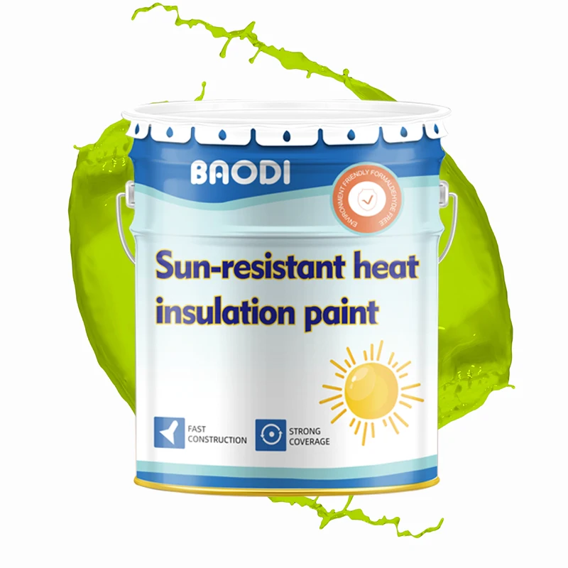 Water-based heat and thermal insulation paint Sun-resistant heat insulation paint