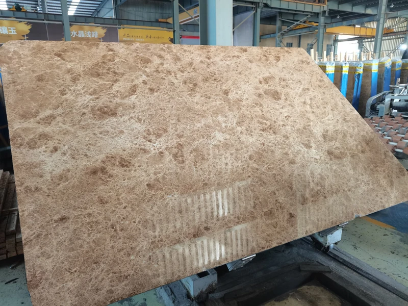 Natural Polished Marble Big Slab Beige Marble Light Emperador Marble Stone