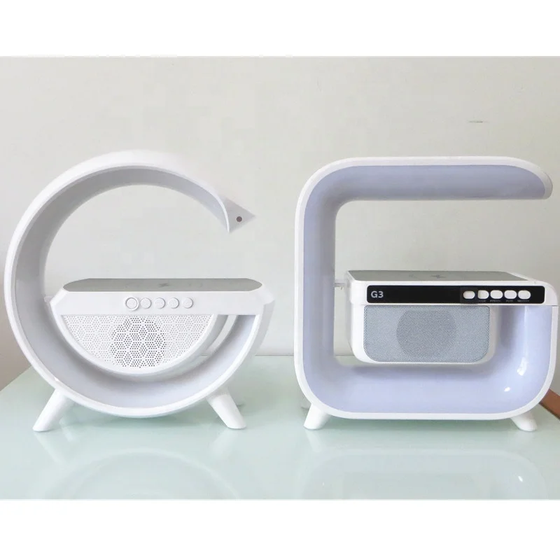 Lonvel New Arrival Sound Machine Smart Light Atmosphere Lamp G3 Speaker Wireless Charging Station TF Card Play USB Play AUX Play