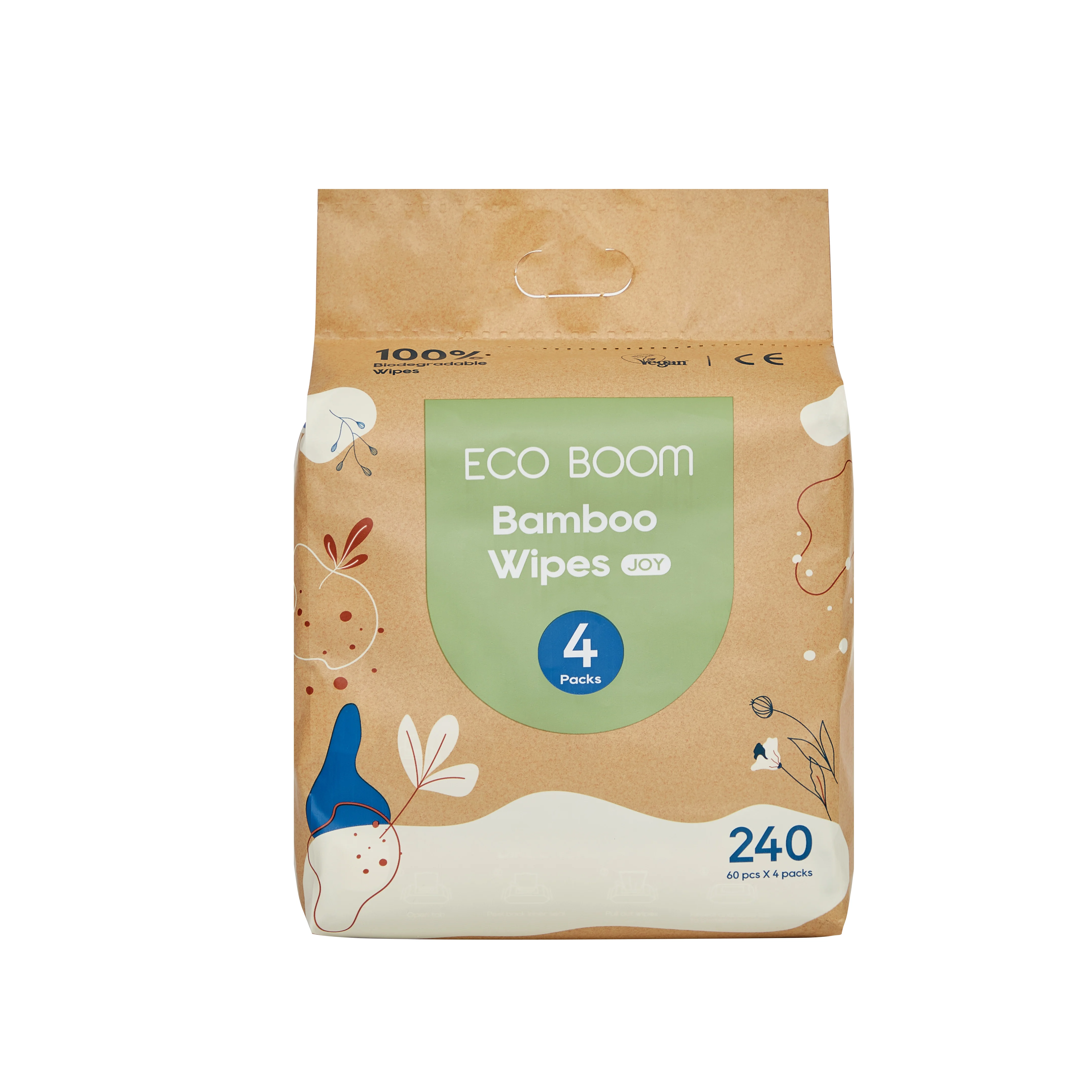 ECO BOOM nature bamboo cotton bio skin friendly personalizadas agent factory Charcoal  wipes