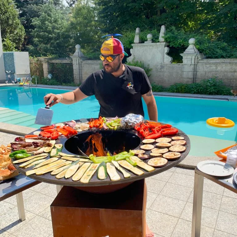 corten steel bbq grills outdoor outdoor brazier grills for cooking