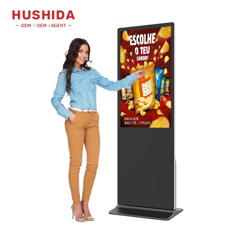 32 43 50 55 дюймов 2k 4k напольная подставка сенсорный Тотем киоск цифровая вывеска и дисплей рекламный плеер