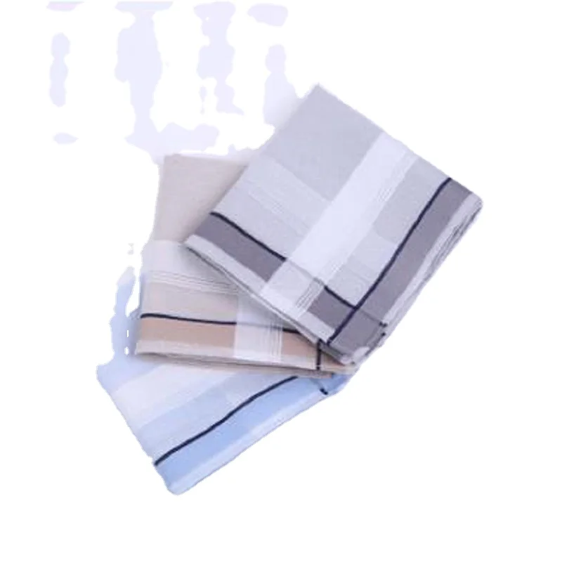 Freeshipping 1pc 43*43cm New 100% Cotton Handkerchiefs Business Men Handkerchief