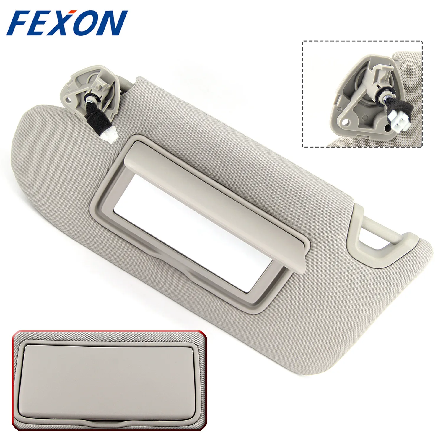 2013-2016 Gray Left Driver Side Sun Visor Sunshade  964013TA2A 96401-3TA2A For NISSAN Altima