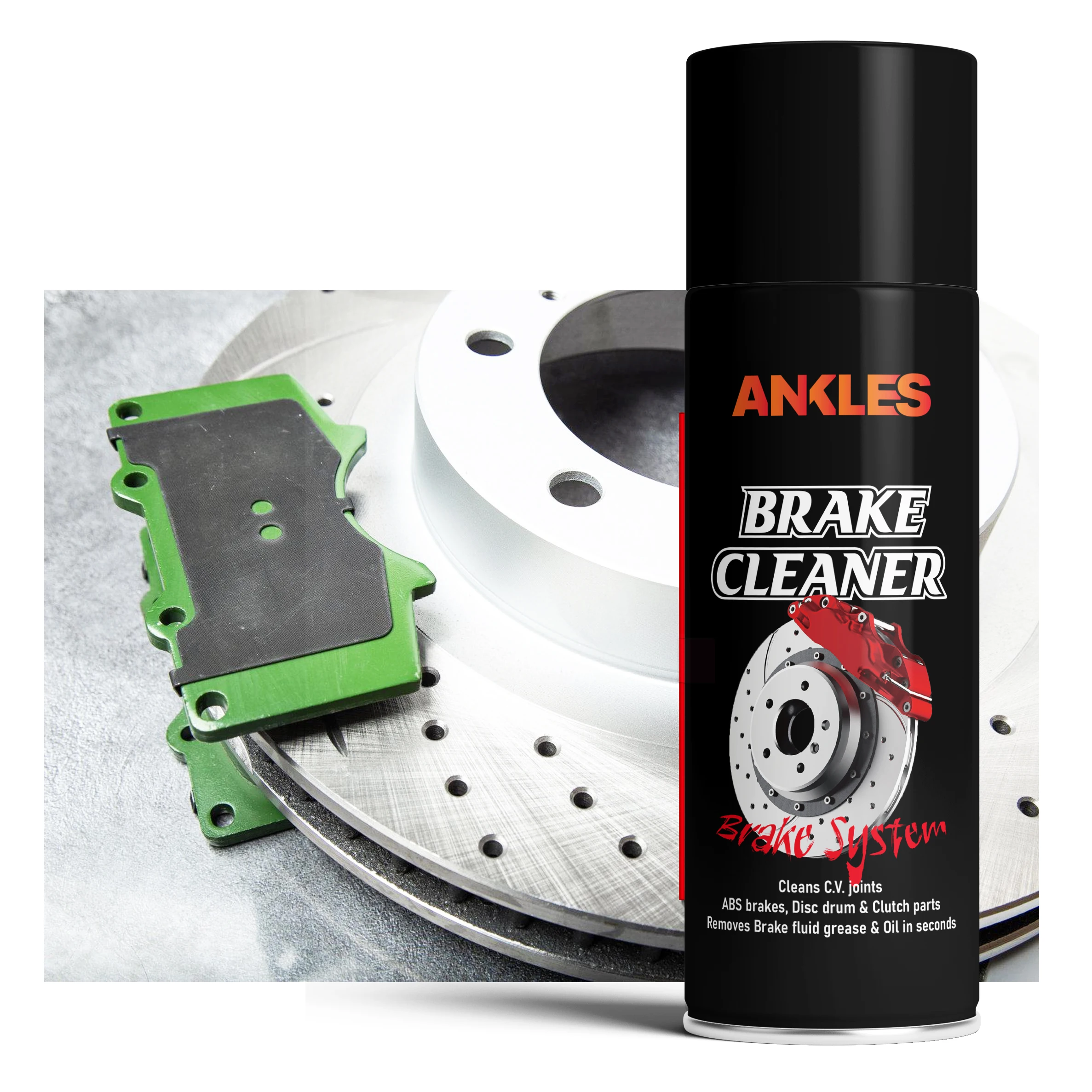ANKLES high quality 550ml usa chemicals bulk brake part cleaner spray hevy duty wholesale car brake cleaner
