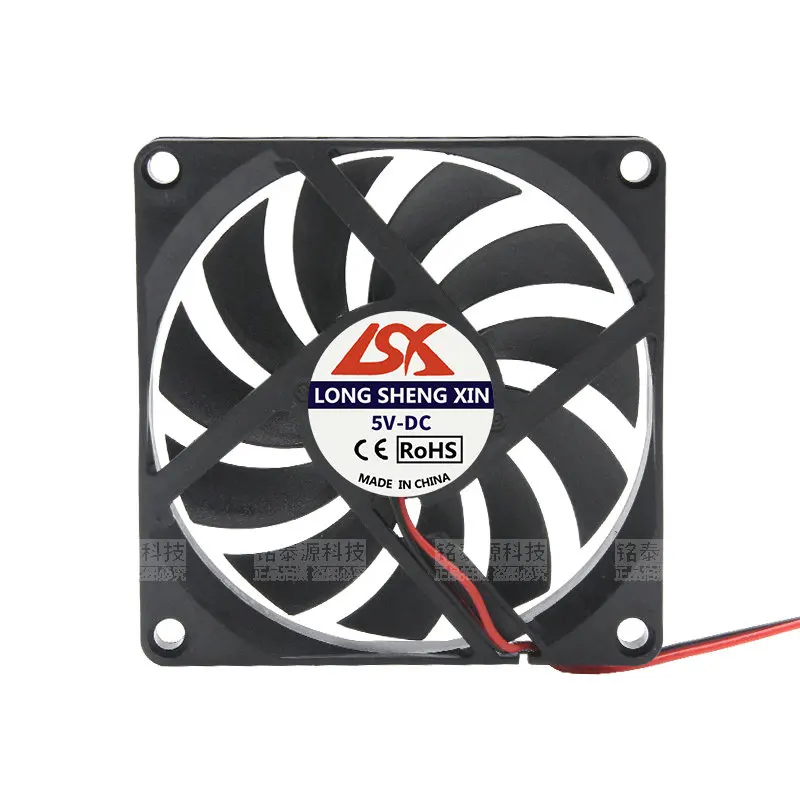 Factory Direct 8010 Silent axial 80x80x10mm DC Brushless induction cooker Computer case pc fan 80mm 5V 12v 24V