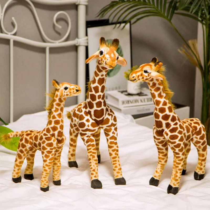 
2020 New Arrivals Custom Animal Stuffed Push Giraffe Toys for Kids and Girls Promotional Gifts Soft Toys Home Ornament 