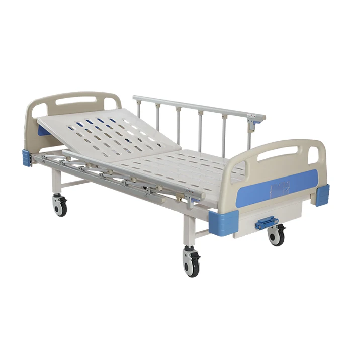 Simple Cheap Price  mechanical hospital bed 1 Crank Clinic Bed  Nursing Bed