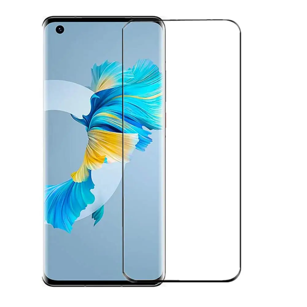 Screen Protector for Huawei Mate 50 Pro/40 Pro, Easy to Install Bubble Free Tempered Glass Film, 9H Hardness