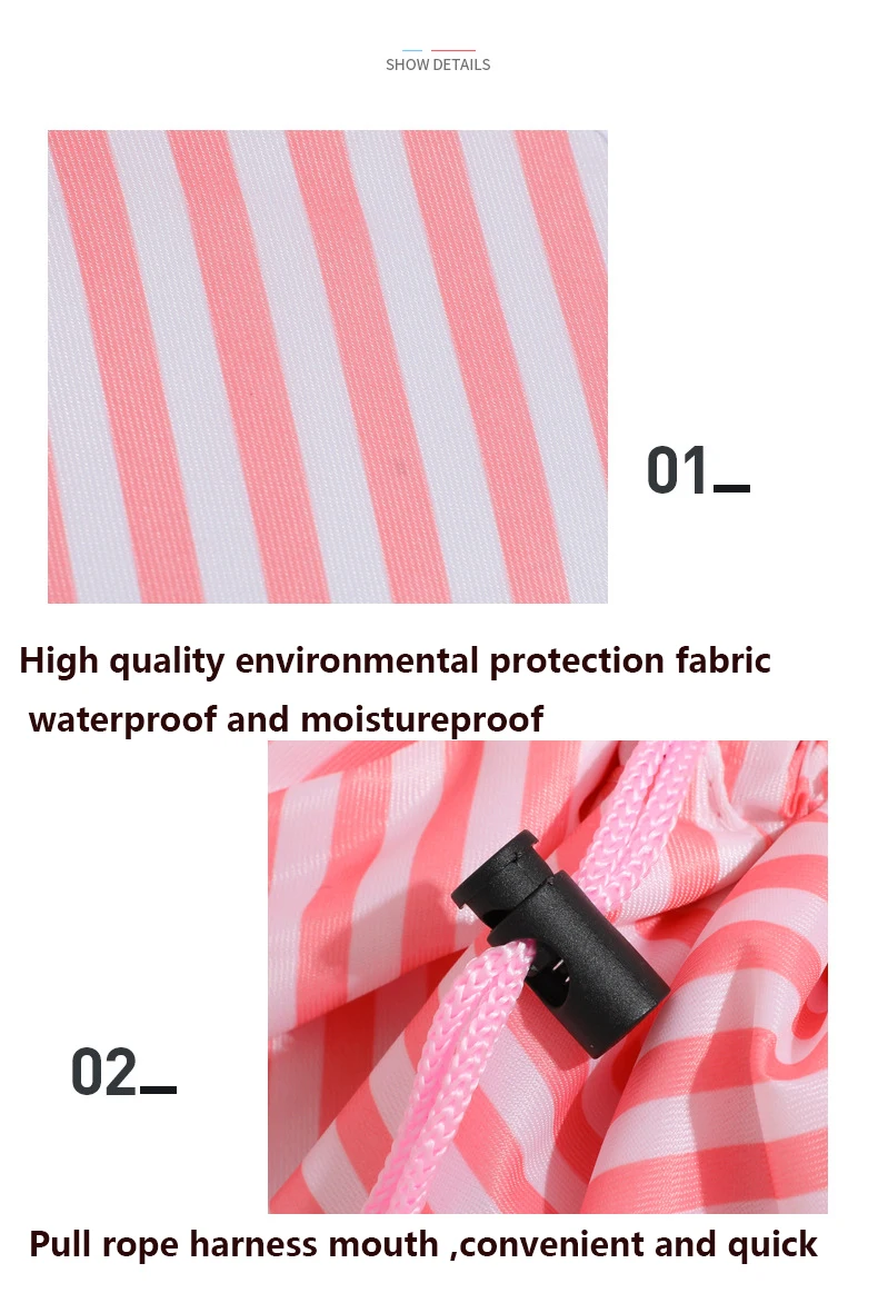 OEM oxford drawstring design fashion travel  cosmetic storage beauty Hot selling  large pouch girl makeup bag