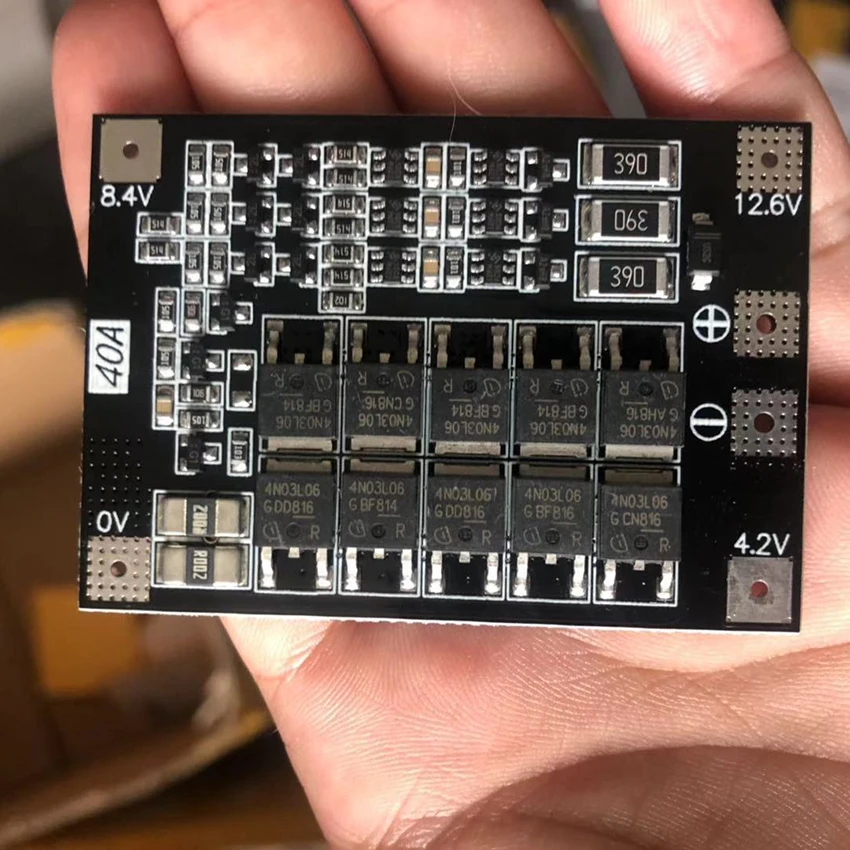 2S 3S 4S Li-ion 3.7V Lifepo4 3.2V 18650 Lithium Battery Protection Board Balance 15A 20A 50A 80A 160A BMS drill lamp motor start