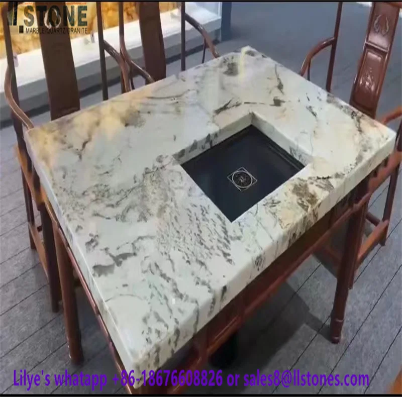Marble Stone look Dining Table Tops