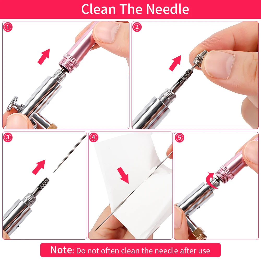 CYMRIX Portable Dual Action Nozzle Airbrush Kit Compressor Air Brush Paint Spray Gun Art Desgin Tattoo Cake Air-brush