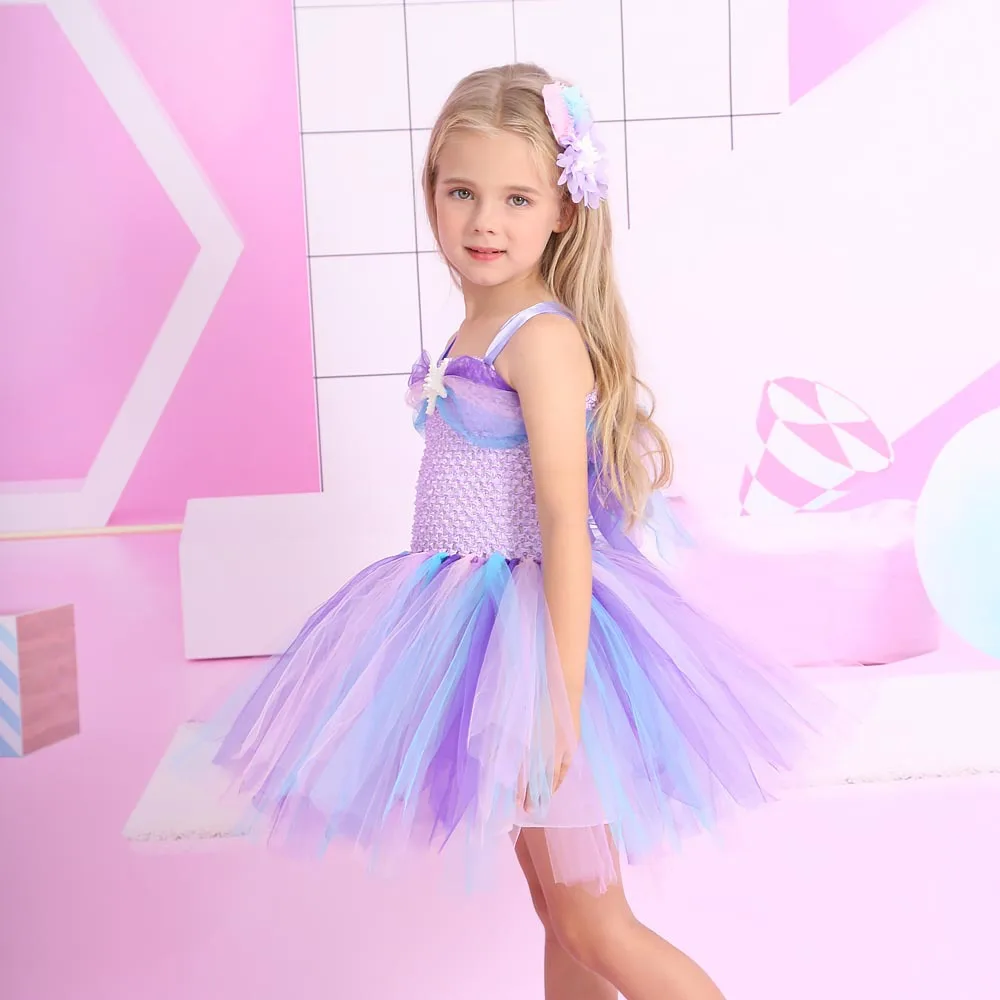 TV Movie Cartoon Party Dress Girl Princess Mermaid/Mermaids Halloween Party Cosplay Costume