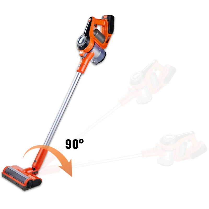 18Kpa Wireless Portable Handheld Vacuum Cleaner Cyclone Bagless Stick Vacuum with Washable Sponge Filter for Home Car