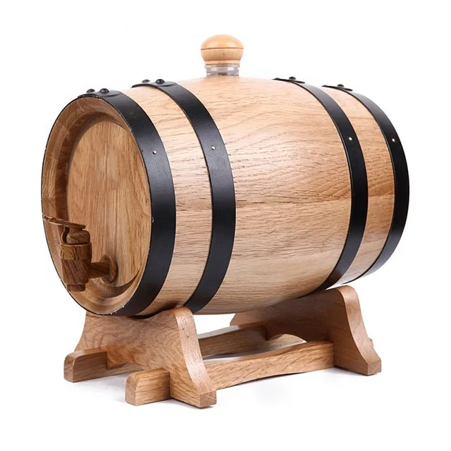 
Amazon Hot sale Custom Beer Volume Drink Whiskey Red Wine Aging Kit 5L The Complete DIY IBEI Wooden product Oak/pine wood Barrel 