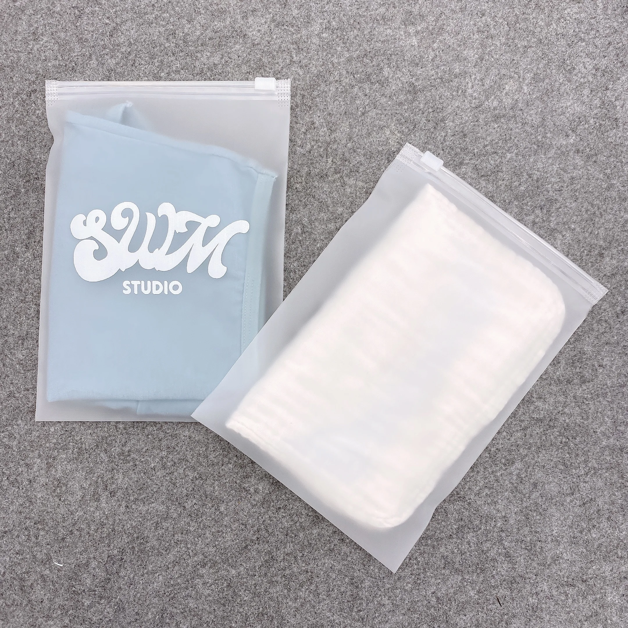 Упаковочные сумки для бикини, упаковка для купальников с индивидуальным принтом, матовая сумка с застежкой-молнией