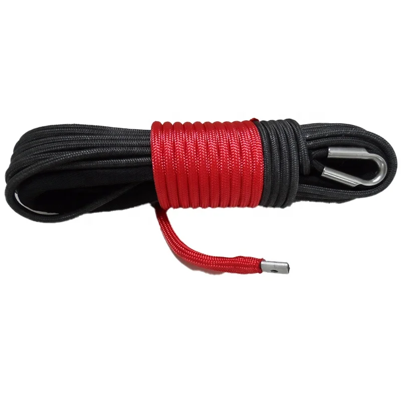 HYROPES Synthetic Double Barided Tow Strap Dyneema Rope Heavy Duty for 4WD ATV UTV Vehicles Fit With Winch