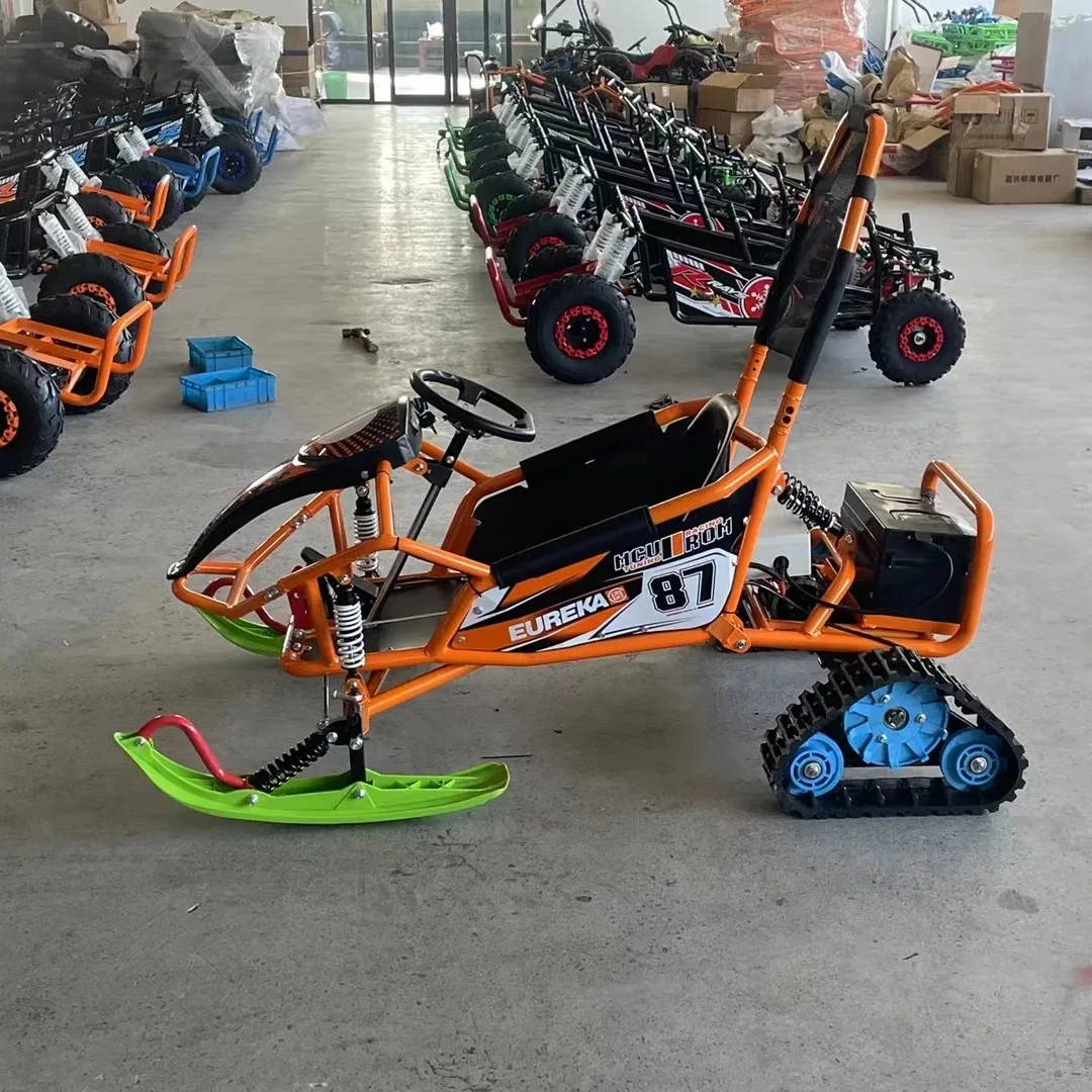 High Quality Amusement Park Ride Ice Snow Electric Snowmobile Bike