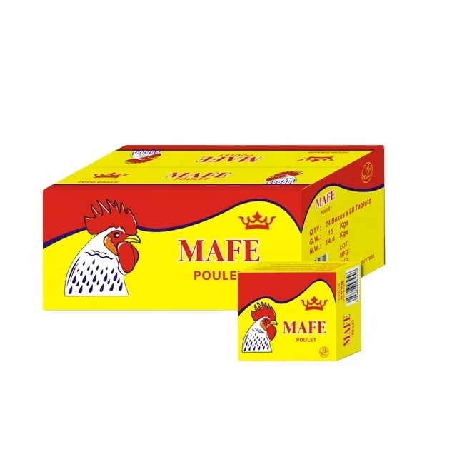 High quality good taste chicken bouillon cube envelope package seasoning cube for soup cooking with 10g 12g