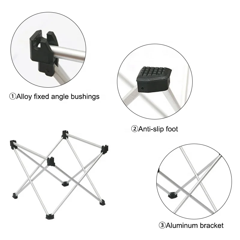 
Singda Lightweight BBQ Beach Camping Foldable Table Small Folding Outdoor Cooking Camping Aluminum Mini splicing Table 
