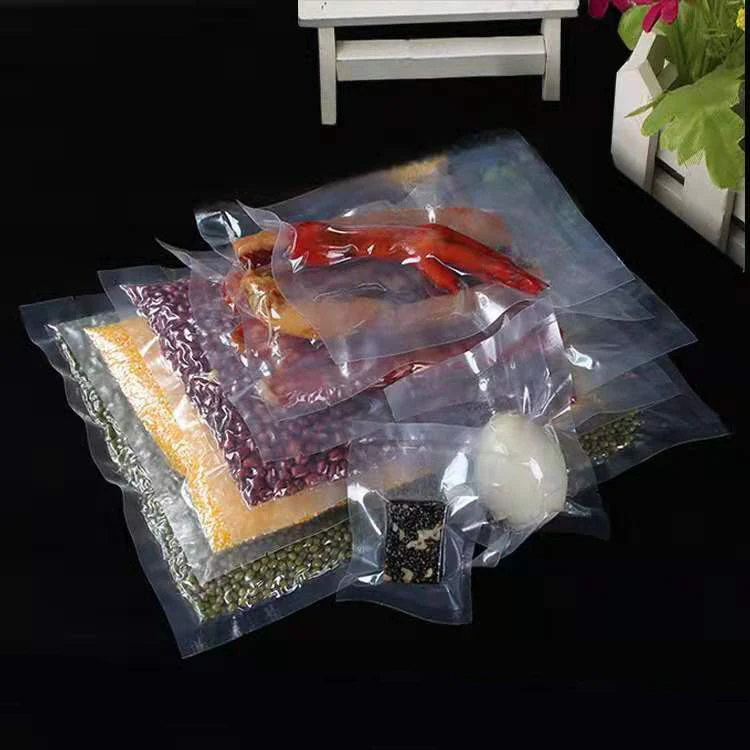 Sous vide high barrier extruded clear plastic sealed commercial chamber vacuum pouch bag for food packaging