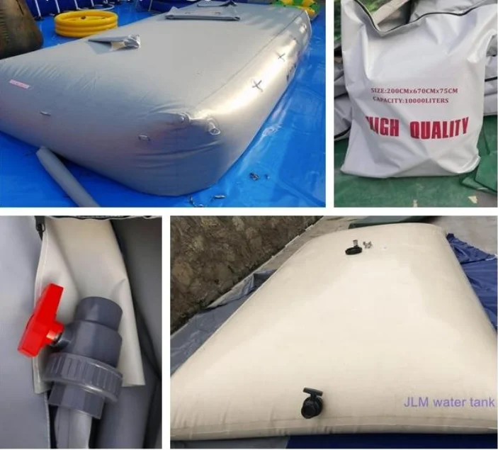 large capacity 1000L up to 10000L Portable Water Storage Bladder  PVC Water Reservoir Foldable Water Tank