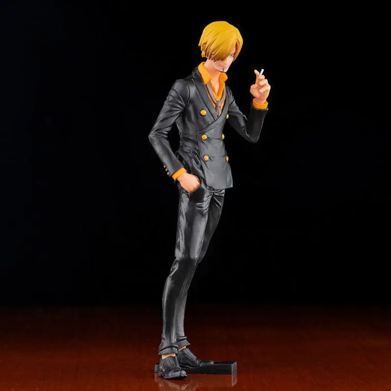 low priced Animation peripheral Toys doll model Sanji smokes Anime Figure One Pieces Action Figures