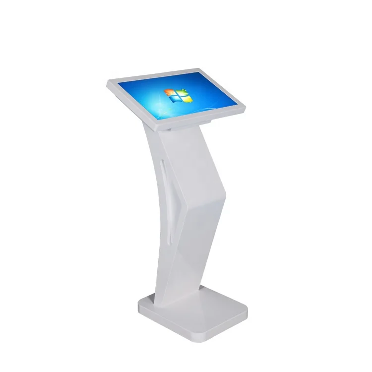 
Floor permanent LCD advertising kiosk touch screen information query all-in-one machine 