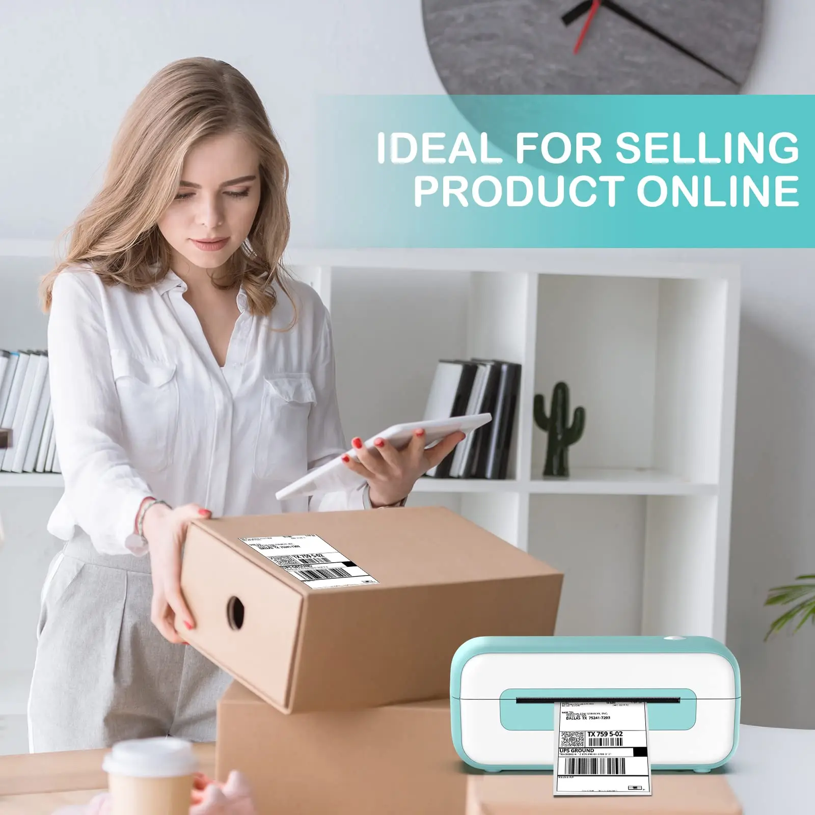 Phomemo 4x6 принтер для печати этикеток Bluetooth термопакет Ebay Amazon