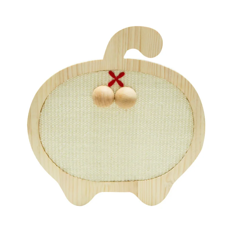 Wholesale corrugated cat scratching board Cat Butt Shape Scratching Post Indoor cat wall furniture