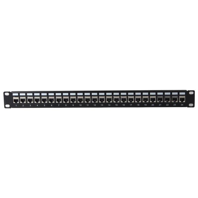 Manufacturer RJ45 Cat6 patch panel 24 port network wire cabling metal patch panel FTP cat6 RJ45 patch panel