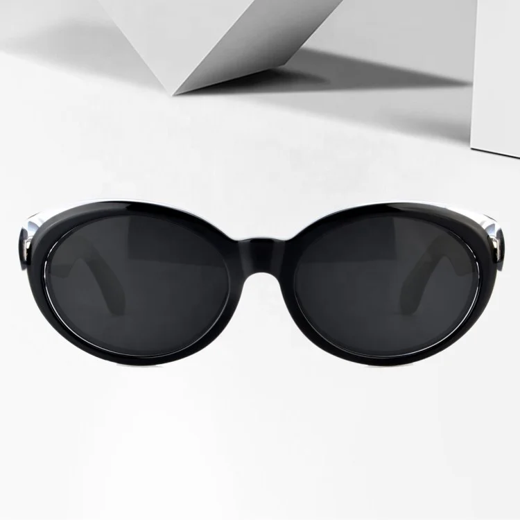 Custom Logo Fashion Sunglasses Oval Cat Eyes Italy Acetate Eyewear Frames Men Women Sun Glasses Occhiali Da Sole Firmati