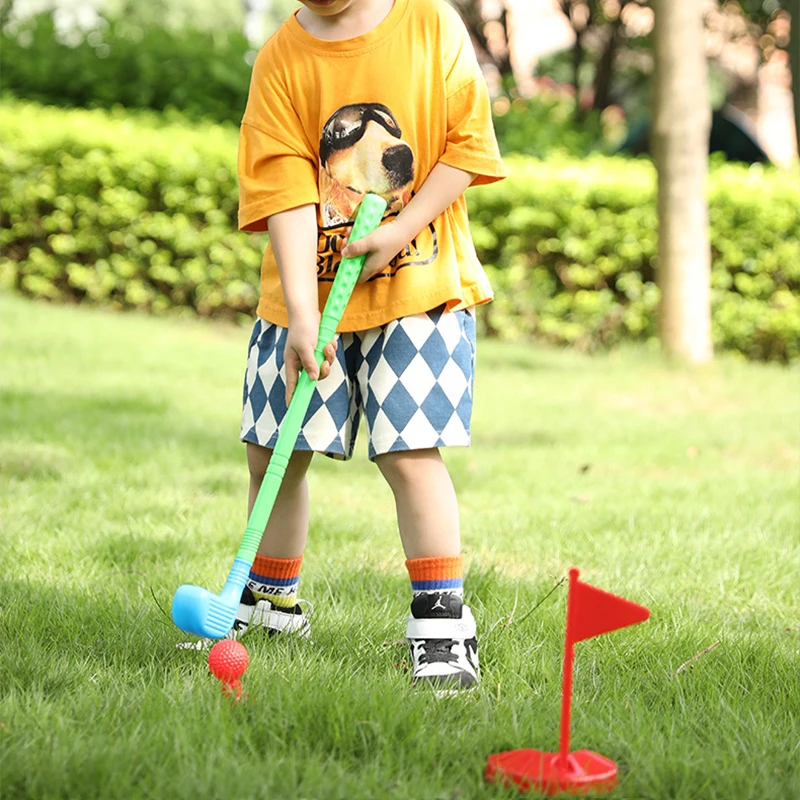 Indoor/Outdoor Mini Golf Club Set for Kids Plastic Toddler Toy Golf Sports Games Fun Outdoor Sport Toys for Children