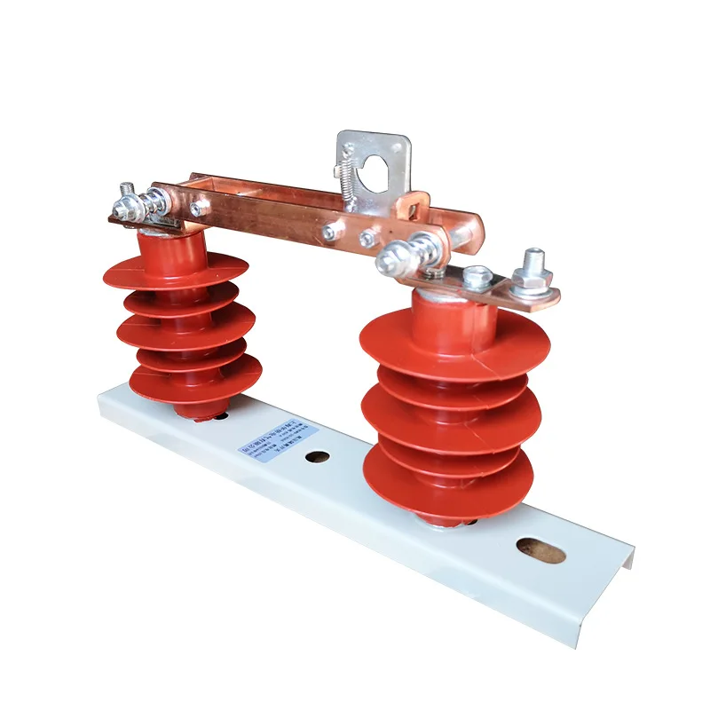 Outdoor composite silicone high voltage isolation switch with other electrical equipment