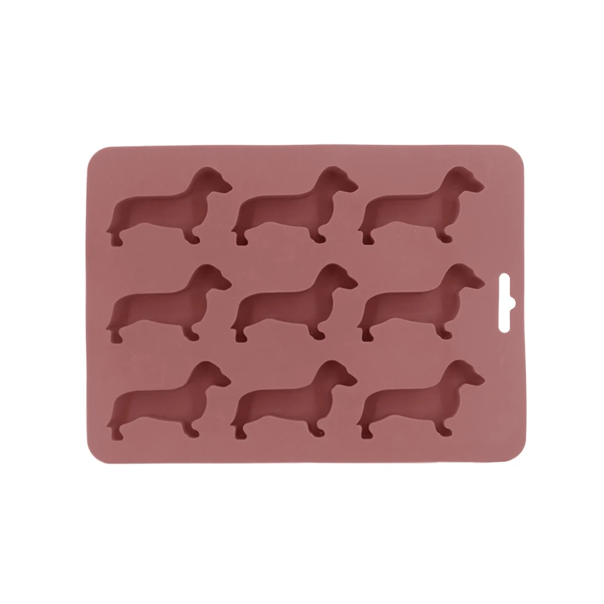 Food Safe Dachshunds Silicone Dog Shape Mold for Dog Ice Cube Tray  Candy  Chocolate Pet Treat Custom Baking Mat Tray