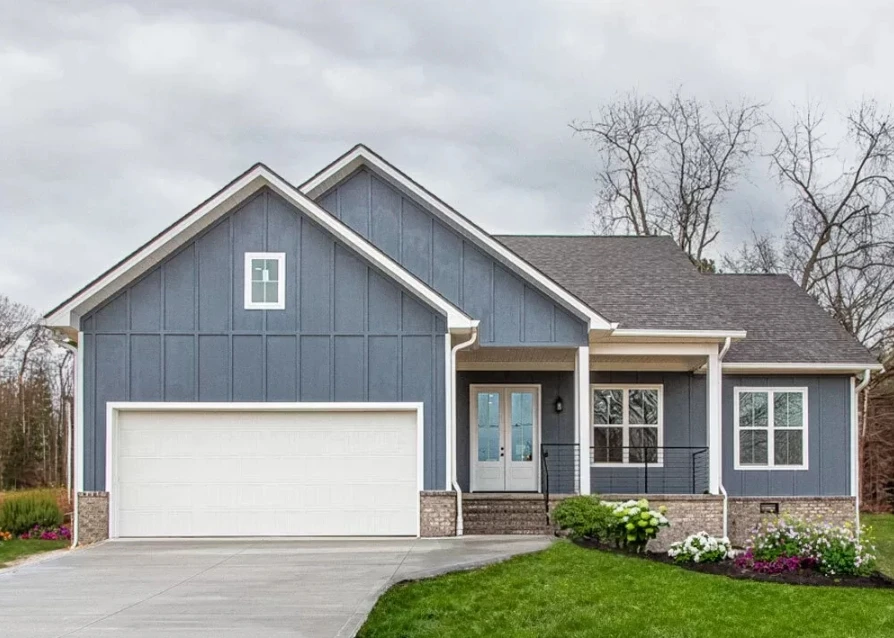 Prefab Steel House Home modest-sized 3-bed farmhouse In America bungalows made of esp sandwich panel