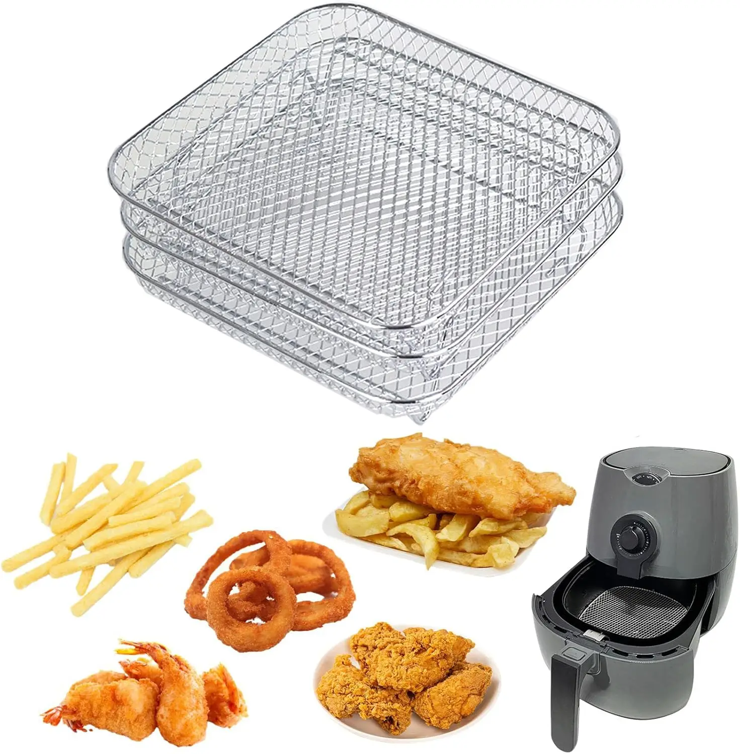 Стеллаж для жарки воздуха из нержавеющей стали