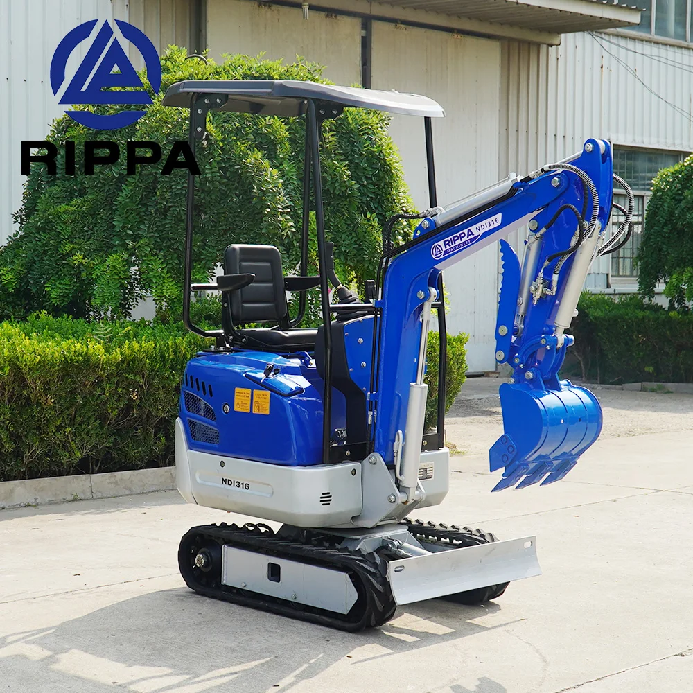 Support Customized Garden Mini Digger 1.2T Home/Farm Hydraulic Crawler Mini Bagger Excavator Micro Small Excavators