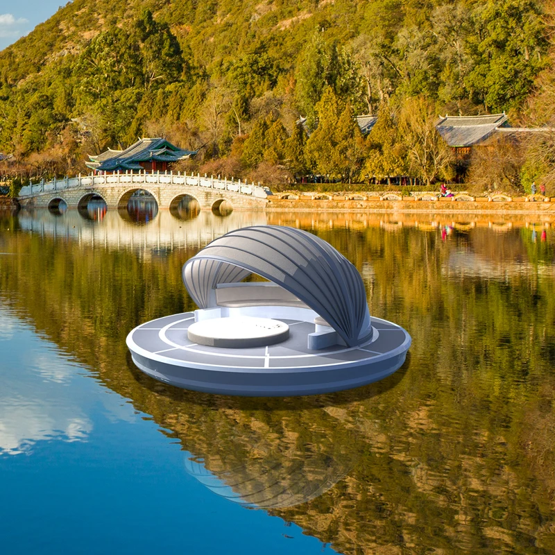 Modern Floating Boat Prefab Small House Water Prefabricated Houseboat Aluminium Alloy Yacht Luxury Boat Aluminum OUTBOARD CN;GUA