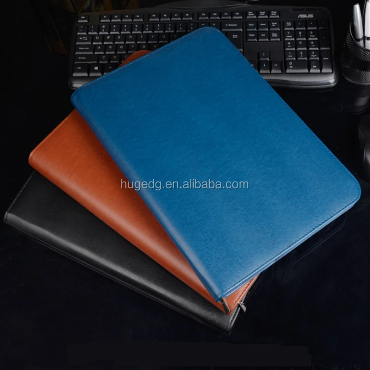 Custom different designs a4 size file folder pu leather portfolio