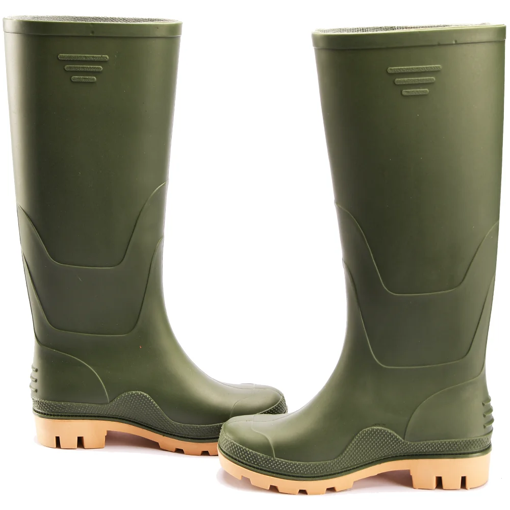 Хит продаж, классический дизайн, безопасные промышленные сапоги из ПВХ, водонепроницаемые резиновые сапоги из ПВХ, защита ног для рабочих, противоскользящие Сапоги из ПВХ