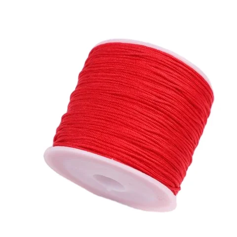 Chinese knoting Recyclable Polyester Hand-woven Jade a Thread Woven Rope Special Diy Handmade Beaded Red Diy Jewelry Threads